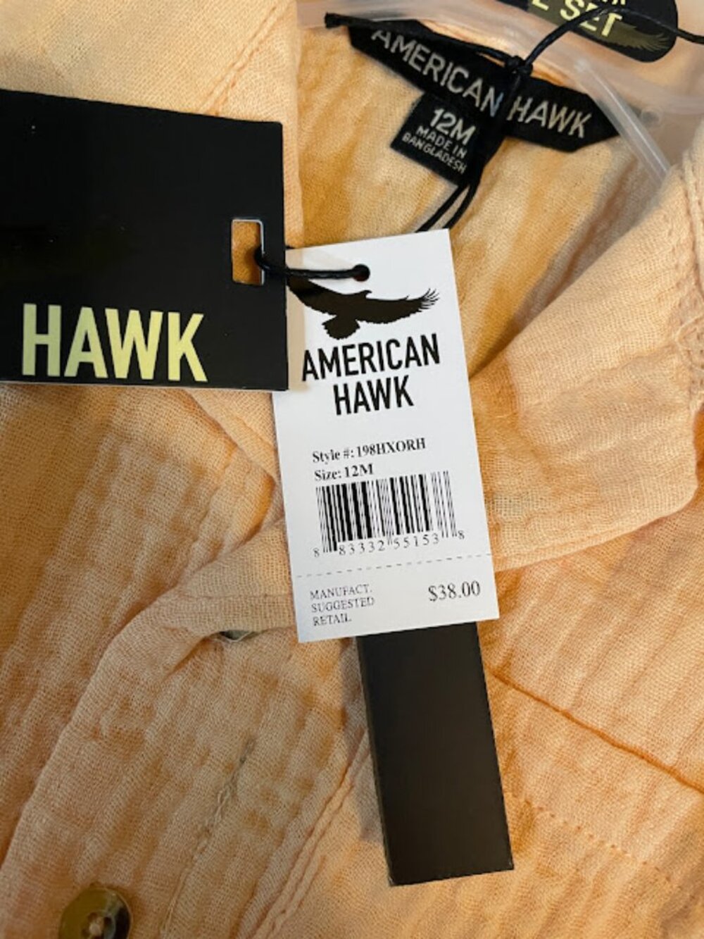 American Hawk 2 Piece Toddler Set - Picture 3 of 4